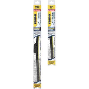 image:imageRainX 810161 Repellency Water Repellent Wiper Blades 26 amp 18 Windshield Wipers All Weather StreakFree for Enhanced Visibility w Water Repellency Formula26 and 17