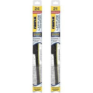 image:imageRainX 810161 Repellency Water Repellent Wiper Blades 26 amp 18 Windshield Wipers All Weather StreakFree for Enhanced Visibility w Water Repellency Formula24 and 21