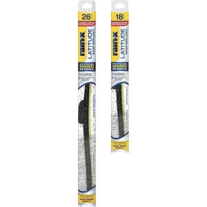 image:imageRainX 810161 Repellency Water Repellent Wiper Blades 26 amp 18 Windshield Wipers All Weather StreakFree for Enhanced Visibility w Water Repellency Formula26 and 18