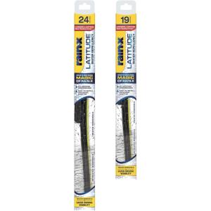 image:imageRainX 810161 Repellency Water Repellent Wiper Blades 26 amp 18 Windshield Wipers All Weather StreakFree for Enhanced Visibility w Water Repellency Formula24 and 19
