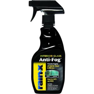 image:imageRainX 630046 Interior Glass AntiFog 12 oz  Prevents Fogging of Interior Glass and Mirrors Usable on Both Automobiles and Marine Vehicles12 Fl Oz Pack of 1
