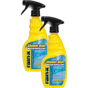 image:imageRainX 630542 Shower Door Water Repellent Protects Glass Shower amp Doors From Soap Residue And Hard Water Stains Leaving Your Bathroom Beautiful Pack of 216 Fl Oz Pack of 2