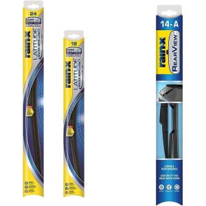 image:imageRainX 810164 Latitude 2in1 Water Repellent Wiper Blades 24 and 18 Windshield Wipers and RainX 850026 Rearview 14A Rear Wiper Blade 14 Pack of 3  Replacement Windshield Wiper BladesPack of 3