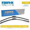 image:imageRainX 810330 Total Clear Beam Wiper Blades 26 amp 16 Windshield Wipers for AllWeather Performance Rubber Squeegee for Smooth Clean Wipe amp Quiet Operation  2 Pack ValueTotal Clear