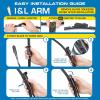 image:imageRainX 810330 Total Clear Beam Wiper Blades 26 amp 16 Windshield Wipers for AllWeather Performance Rubber Squeegee for Smooth Clean Wipe amp Quiet Operation  2 Pack ValueTotal Clear