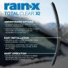 image:imageRainX 810330 Total Clear Beam Wiper Blades 26 amp 16 Windshield Wipers for AllWeather Performance Rubber Squeegee for Smooth Clean Wipe amp Quiet Operation  2 Pack ValueTotal Clear