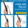 image:imageRainX 810330 Total Clear Beam Wiper Blades 26 amp 16 Windshield Wipers for AllWeather Performance Rubber Squeegee for Smooth Clean Wipe amp Quiet Operation  2 Pack ValueTotal Clear
