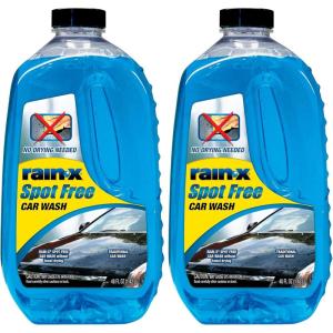 image:imageRainX 620073  Car Wash Deep Cleaning High Foam Soap Provides Spot Free Shine with No Towel Or Hand Drying Needed  Car soap for car cleaning and detailing 48 fl oz48 Fl Oz Pack of 2