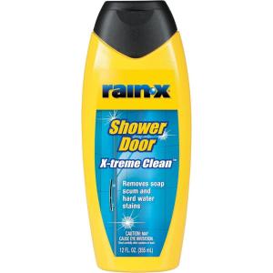image:imageRainX 630544 XTreme Clean Shower Door Cleaner 12 Fl Oz Formulated To Glass Doors  Removes Soap Scum Dirt Hard Water Buildup Calcium Lime amp Rust Stains Pack of 212 Fl Oz Pack of 1