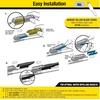 image:imageRainX Latitude 2In1 22 Inch Wiper Blades amp Windshield Repair Kit for Chips and Cracks Under 1 Inch