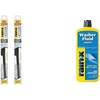 image:imageRainX Windshield Care Bundle 22 Inch Latitude 2in1 Water Repellent Wiper Blades Pack of 2 with 169 fl oz Washer Fluid Additive