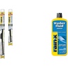 image:imageRainX Windshield Care Bundle Latitude 2in1 Water Repellent Wiper Blades 26 amp 16  169 fl oz Washer Fluid Additive